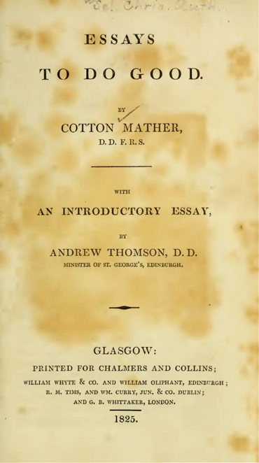 by Cotton Mather Essays

